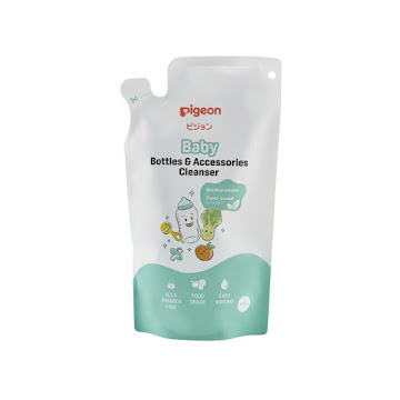 Limpiador De Teteros Y Accesorios Pigeon Biodegradable Bolsa x 450 ml  