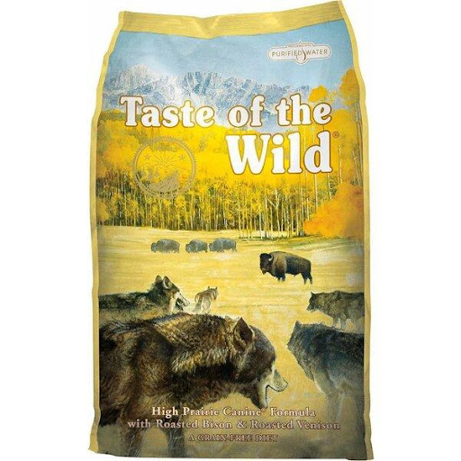 TASTE OF THE WILD C ANCIENT BISONTE Y VENADO 28 LB TASTE OF THE WILD  x 1 El bisonte asado y el venado asado se combinan para obtener un sabor único que no se puede encontrar en ningún otro lugar fuera de la naturaleza. El 32% de esta receta es proteína, lo que les da a los