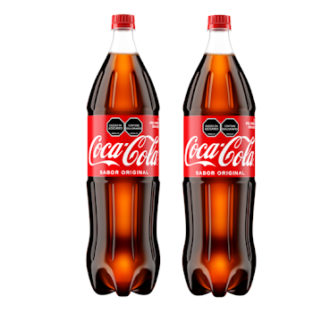 Gaseosa Coca-Cola Sabor Original Botella 1.5 lt  x 2 und  