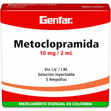 Metoclopramida Genfar 10 mg Caja x 5 Ampollas  