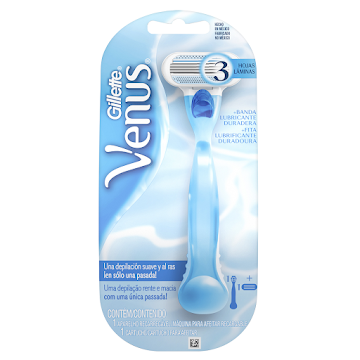 //MAQUINA DE AFEITAR GILLETE VENUS 3 PIEL SUYAVE X1UND                  