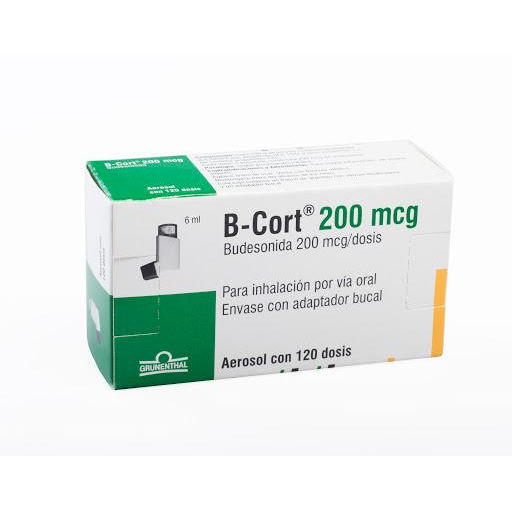 B-CORT BRONQUIAL 200MCG CJ X 120DOSIS GRUNENTHAL BUDESONIDA           