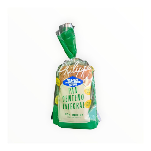 Pan Centeno Integral Phillippe  Masa Madre Natural x 1 Paquete