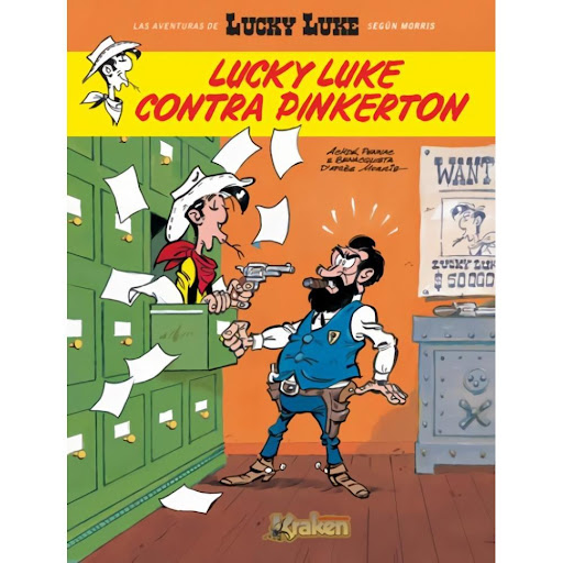 Lucky Luke Contra Pinkerton (t.d) KRAKEN Libro x 1.0 LUCKY LUKE CONTRA PINKERTON AVENT.LUCKY(T.D)  El vaquero más famoso del oeste se ve inmerso en una nueva aventura, y ésta vez no solo tendrá que luchar contra los Dalton.   Ficha técnica de LUCKY LUKE