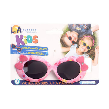 Gafas De Sol Lax Kids Pixie Color Rosa Pastel x 1 und  