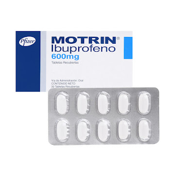 Motrin Ibuprofeno 600 mg Pfizer Fracción Blíster x 10 Tabletas  