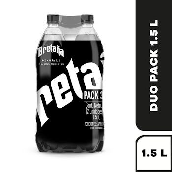 //$Oft Gaseosa Bretaña Postobon Duopack x 1.5Lt   