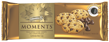 Galletas Moments Chips   De Chocolate X22gr 
