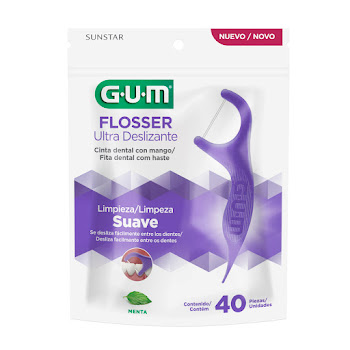 Hilo Dental Gum Sunstar   Flossers Ultra Deslizante x 40 und  