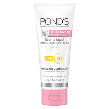 Crema Facial Anti-Manchas Ponds Clarant B3 FPS30 x 45 gr  