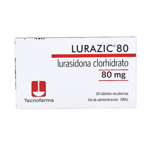 Lurazic Lurasidona Clorhidrato 80mg Tecnofarma Caja x 30 Tabletas