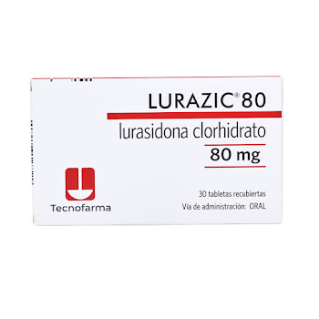 Lurazic Lurasidona Clorhidrato 80mg Tecnofarma Caja x 30 Tabletas  