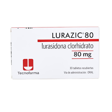 Lurazic Lurasidona Clorhidrato 80mg Tecnofarma Caja x 30 Tabletas  