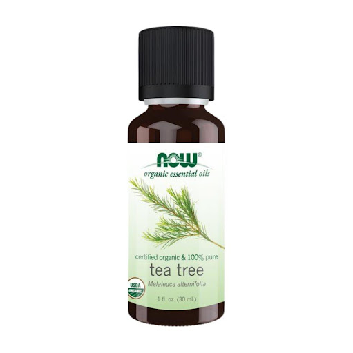 Aceite de Árbol de té 100% Puro  NOW Líquido x 30 Aceite de árbol de té, orgánico 100% puro
Ingredientes: Aceite de hoja de Melaleuca alternifolia (árbol de té) orgánico.
Aroma: Potente, cálido, picante
Atributos: Limpieza, purificación, renovación
A