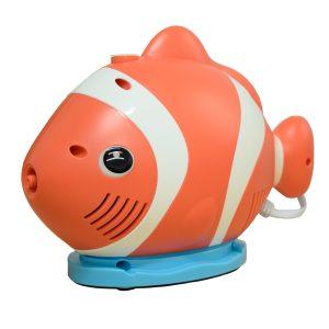 NEBULIZADOR PAYASO IMPORM Impormedical  x 1 Es un dispositivo diseñado para hacer los tratamientos respiratorios más amigables y cómodos, especialmente para niños. Su diseño en forma de pez payaso lo hace atractivo y menos intimidante, ideal pa