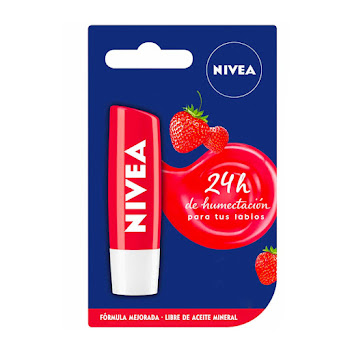 Protector labial Nivea Fruity Shine Fresa FPS10 x 4.8 gr  