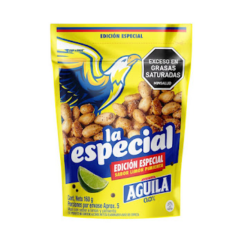 Mani La Especial Águila Sabor Limon Pimienta Bolsa x 160 g  