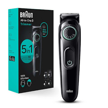 Recortadora Barba Afeitadora Eléctrica Braun Todo en Uno 3 AIO3450 Caja x 1 und  