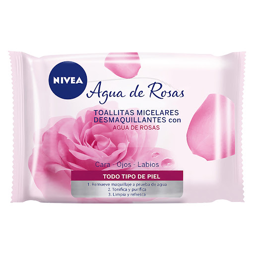 Toallitas Nivea Face Desmaquillantes Rosas Paquete x 25 und