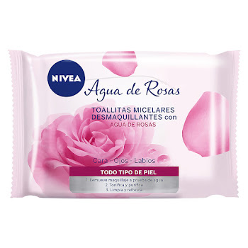 Toallitas Nivea Face Desmaquillantes Rosas Paquete x 25 und  