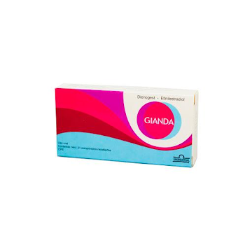 Gianda Dienogest + Etinilestradiol 2mg/0.03mg Grunenthal Caja x 21 Compuestos  