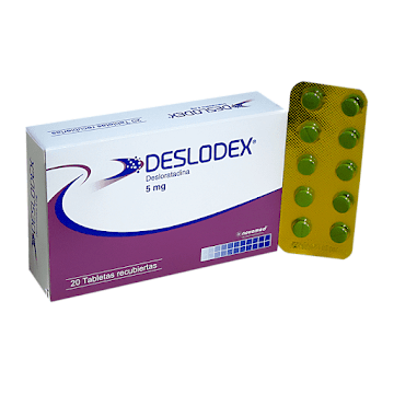 Desloratadina Deslodex 5 mg Caja x 20 Tabletas  