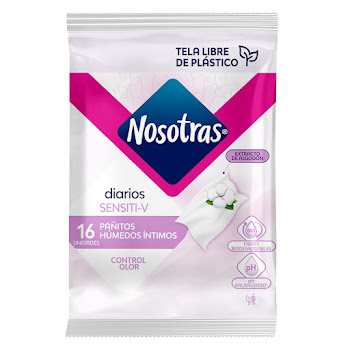 Pañitos Íntimos Nosotras Sensitive Paquete x 16 und  
