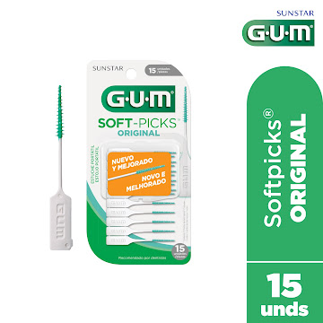 Palillo Dental Gum Sunstar Soft Picks x 15 und  