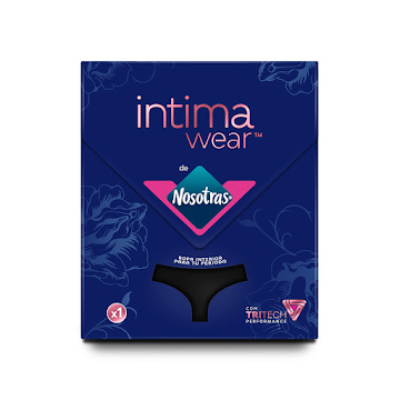 Panty Reutilizable Nosotras Para el Periodo Hipster Negro Talla XL Caja x 1 und  