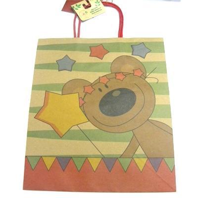 //BOLSA DE REGALO KRAFT GRANDE SURTIDA X 1 UND