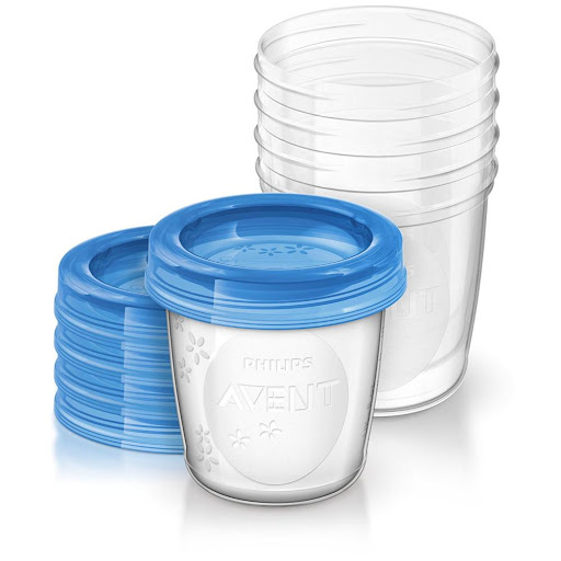 Recipientes Via de Leche Materna Avent Avent Caja x 10 Los recipientes Avent VIA son perfectos para almacenar y conservar leche materna de forma segura. Apilables, reutilizables y con tapa antifugas. Material libre de BPA.