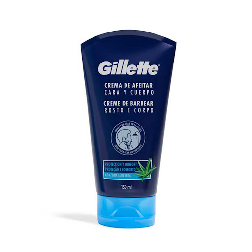 Crema De Afeitar Gillette Cara Y Cuerpo Tubo x 150 ml
