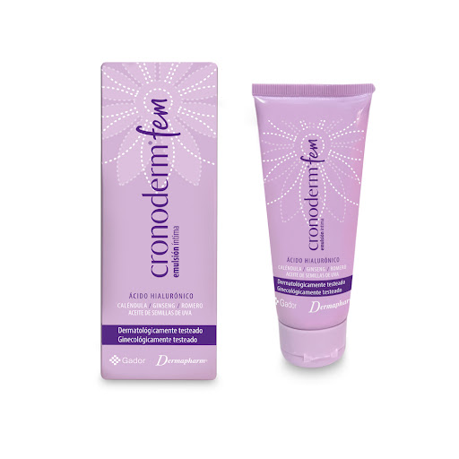 Cronoderm Fem Ácido Hialurónico /Extracto de Ginseng /Caléndula /Aceite de Semilla de Uva /Romerillo Tubo x 50 g
