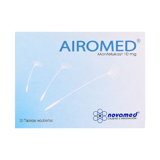Airomed Montelukast 10 mg Novamed Caja x 30 Tabletas