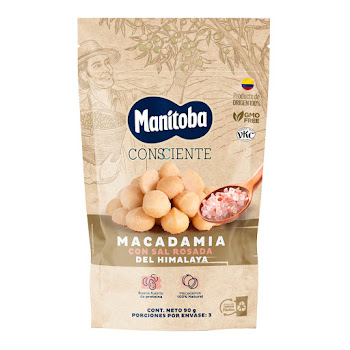 Macadamia Manitoba Con Sal Del Himalaya x 90 gr  