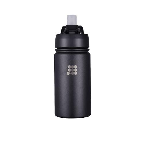 Termo para niños Jr Obsidian Black Cubitt Bolsa x 1 Termo para niños Cubitt Jr: Hidratación divertida para niños. 414 ml, conserva frío 24h y caliente 12h. Con pajilla, acero inoxidable libre de BPA y tapa antifugas.