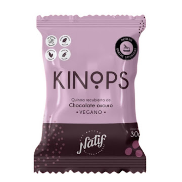 Snack Quinoa Natif   Recubierta de Chocolate Oscuro 60% Paquete x 30 gr  