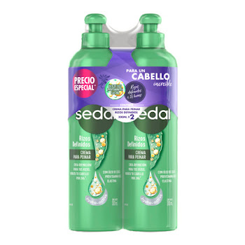 Crema Para Peinar Sedal Rizos Definidos 2 x 300 ml  