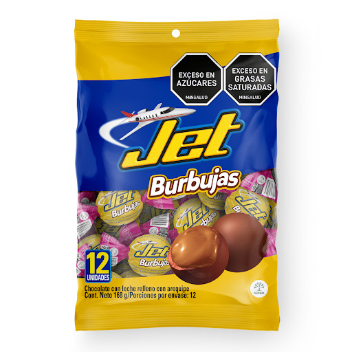 Chocolate Jet Burbujas 180 gr x 12 und