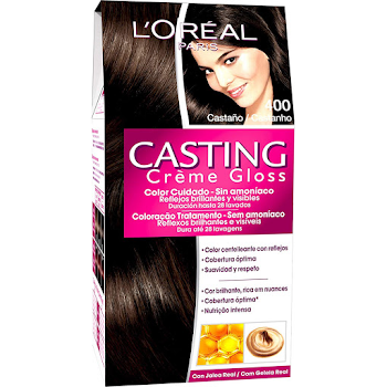 Tinte Casting Tinte Creme Gloss 400 Castaño Natural Sin Amoniaco x 45 gr  