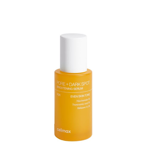Celimax Serum Iluminador Control Poros y Manchas 30 mL CELIMAX CAJA x 1 Sérum Inteligente para el control de manchasDisminuye visiblemente las manchas oscurasRefina la textura y el aspecto de los poros visiblementeHidrata de forma ligera y efectiva1). ÁCIDO TRANEXÁMICO 3%