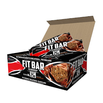 Barras de Proteina Fitbar   Chocolate Nutramerican Caja x12 Und  