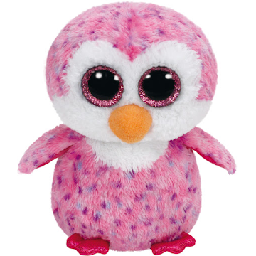 Peluche Beanie Boos Pingüino Rosado x 1 und  