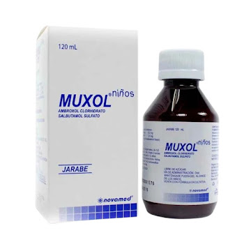 Muxol Niños Ambroxol 30mg/5ml Novamed Jarabe Frasco x 120 ml  
