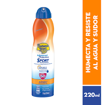 Protector Solar Banana Boat Spray Sport Advance SPF 50+ x 170 ml  