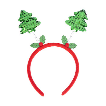 Diadema Navideña De   Árbol Verde x 1 und 