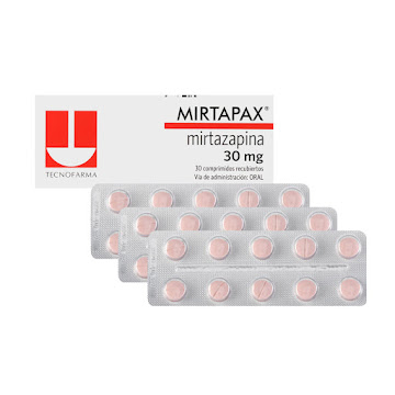 Mirtapax Mirtazapina 30 mg Tecnofarma Caja x 30 Comprimidos  