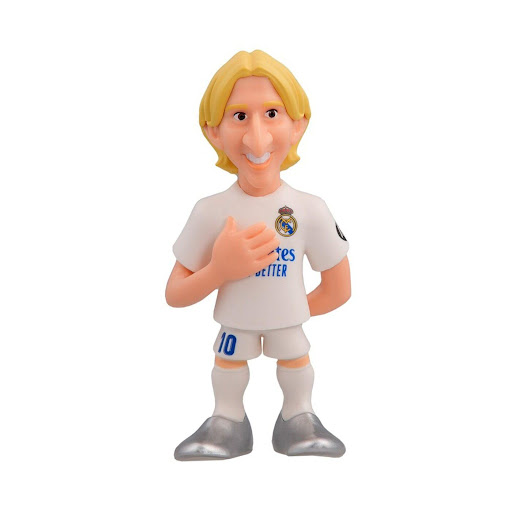 Minix Figura Coleccionable Futbolista Modric 12 cms MINIX Caja x 1 La figura coleccionable de Luka Modri?, maestro del fútbol y estrella mundial, es perfecta para los fanáticos del deporte. Hecha de PVC de alta calidad, con estructura rígida y acabados detallados que
