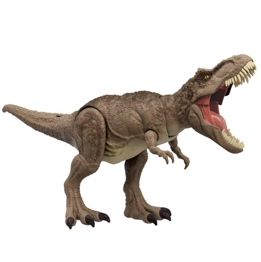 Jurassic World Dinosaurio Ataque Total T Rex Jurassic  x 1 Es una figura articulada con diseño realista, dientes afilados y sonidos auténticos que simulan un ataque feroz. Su tamaño imponente y movilidad lo convierten en el centro de las aventuras jurásicas.