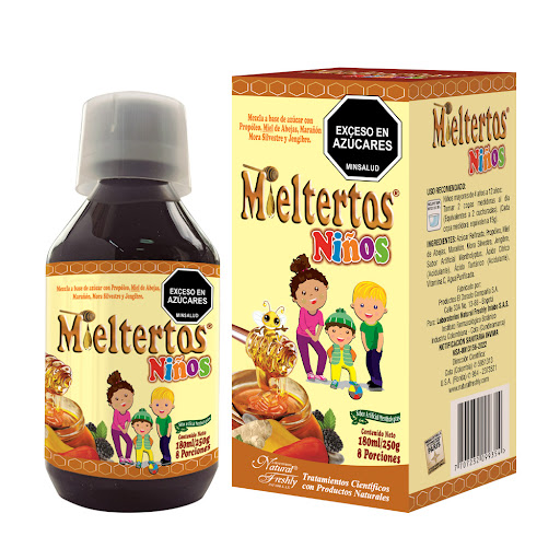 Mieltertos Jarabe Niños   Natural Freshly Frasco x 180 ml